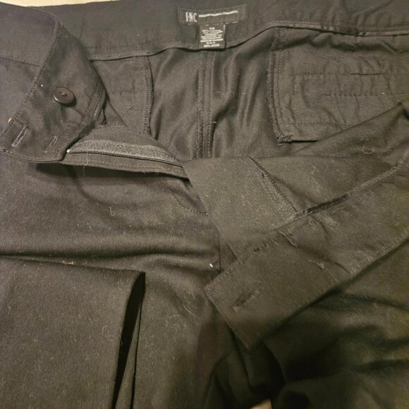 INC NEW Size 14 Black Slacks with gold embleshments - Picture 3 of 3